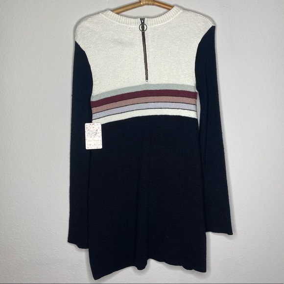 Free People Striped Color Block Sweater Dress - Picture 8 of 8